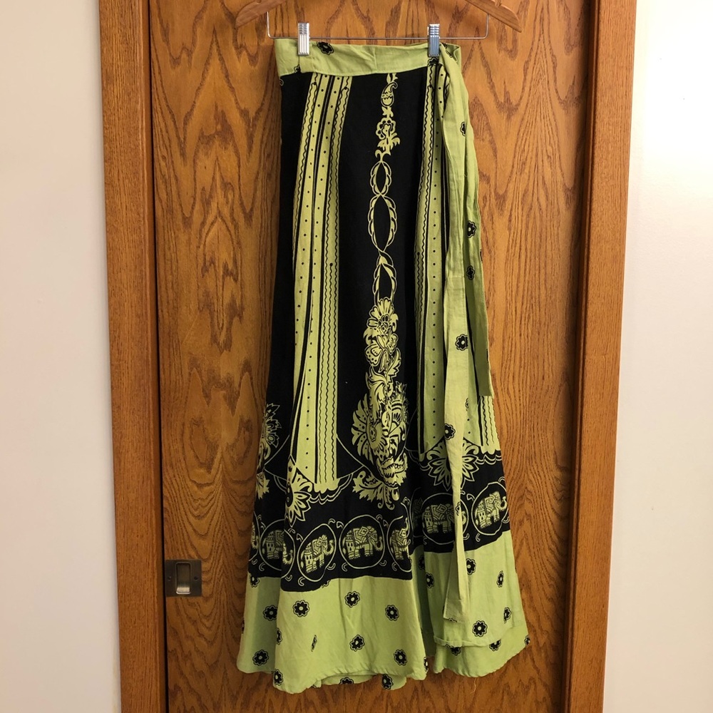 Wrap maxi skirt from South Africa